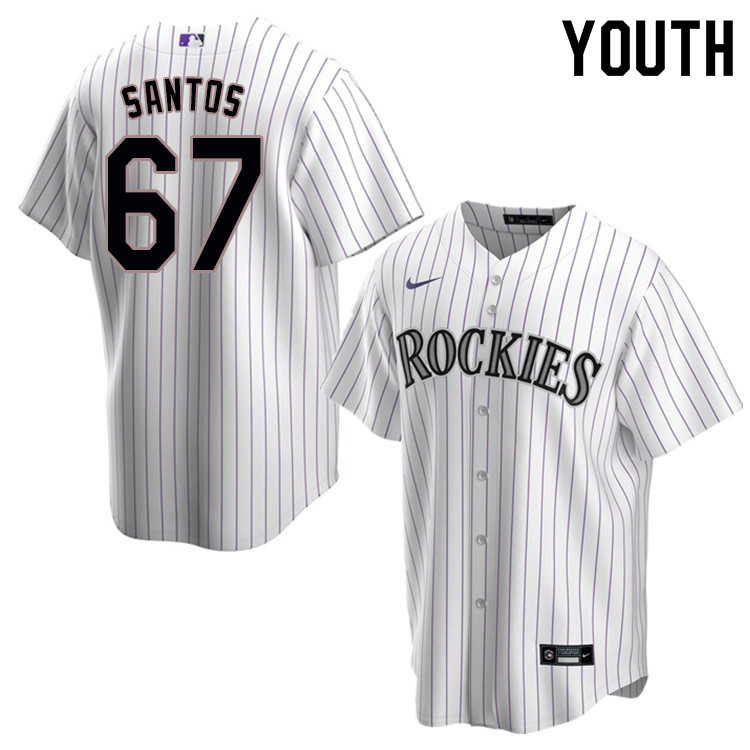 Nike Youth #67 Antonio Santos Colorado Rockies Baseball Jerseys Sale-White